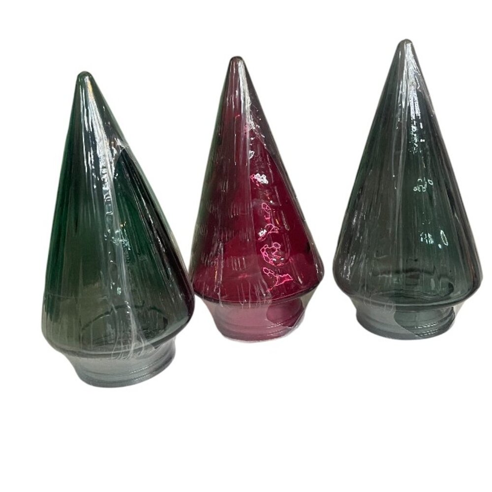 Hollow Mini Glass Christmas Tree Decor